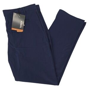 Teren Lightweight Traveler Pants Mens 38x30 Navy Blue Insect Repellent Stretch